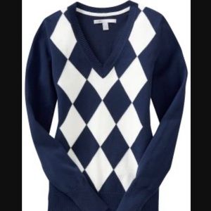 Old Navy Argyle Sweater